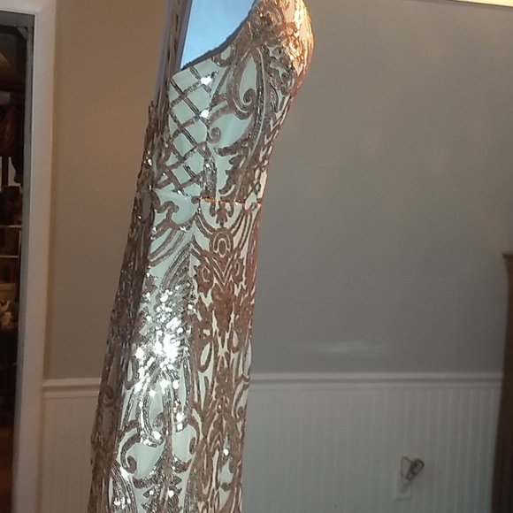 Eye Catching rose gold event gown - Picture 5 of 6